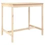 Mesa de jardín madera maciza de pino 121x82,5x110 cm de vidaXL, Mesas de jardín - Ref: Foro24-824088, Precio: 107,16 €, Descu...