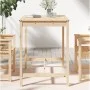 Mesa de jardín madera maciza de pino 121x82,5x110 cm de vidaXL, Mesas de jardín - Ref: Foro24-824088, Precio: 107,16 €, Descu...
