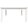 Mesa de jardín madera maciza pino blanco 121x82,5x45 cm de vidaXL, Mesas de jardín - Ref: Foro24-824128, Precio: 102,75 €, De...
