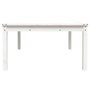 Mesa de jardín madera maciza pino blanco 121x82,5x45 cm de vidaXL, Mesas de jardín - Ref: Foro24-824128, Precio: 104,27 €, De...