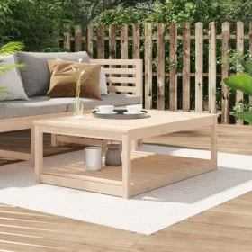 Solid pine wood garden table 121x82.5x45 cm by vidaXL, Garden tables - Ref: Foro24-824148, Price: 112,08 €, Discount: %