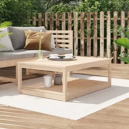 Solid pine wood garden table 121x82.5x45 cm by vidaXL, Garden tables - Ref: Foro24-824148, Price: 112,08 €, Discount: %