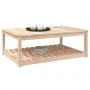 Solid pine wood garden table 121x82.5x45 cm by vidaXL, Garden tables - Ref: Foro24-824148, Price: 112,08 €, Discount: %
