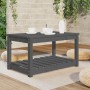 Mesa de jardín madera maciza de pino gris 82,5x50,5x45 cm de vidaXL, Mesas de jardín - Ref: Foro24-824136, Precio: 89,58 €, D...