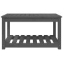 Mesa de jardín madera maciza de pino gris 82,5x50,5x45 cm de vidaXL, Mesas de jardín - Ref: Foro24-824136, Precio: 89,58 €, D...