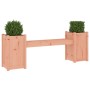 Banco con jardineras madera maciza de abeto Douglas 180x36x63cm en Bancos de jardín | Comprar online en Foru.es