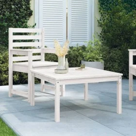 Gartentisch aus massivem weißem Kiefernholz 82,5x82,5x45 cm von vidaXL, Gartentische - Ref: Foro24-824121, Preis: 74,60 €, Ra...