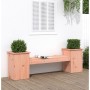 Banco con jardineras madera de abeto Douglas 184,5x39,5x56,5 cm en Bancos de jardín | Comprar online en Foru.es