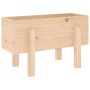 Jardinera madera maciza de pino 62x30x38 cm en Macetas y jardineras | Comprar online en Foru.es