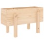 Jardinera madera maciza de pino 62x30x38 cm en Macetas y jardineras | Comprar online en Foru.es