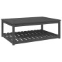 Mesa de jardín madera maciza pino gris 121x82,5x45 cm de vidaXL, Mesas de jardín - Ref: Foro24-824150, Precio: 151,86 €, Desc...