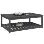 Mesa de jardín madera maciza pino gris 121x82,5x45 cm de vidaXL, Mesas de jardín - Ref: Foro24-824150, Precio: 151,86 €, Desc...