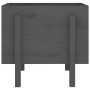 Jardinera de madera maciza de pino gris 62x50x57 cm en Macetas y jardineras | Comprar online en Foru.es