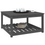 Mesa de jardín madera maciza pino gris 82,5x82,5x45 cm de vidaXL, Mesas de jardín - Ref: Foro24-824143, Precio: 115,19 €, Des...