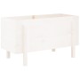 Arriate elevado de jardín madera maciza pino blanco 101x50x57cm en Macetas y jardineras | Comprar online en Foru.es