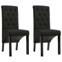 Sillas de comedor 2 unidades de tela negra de vidaXL, Sillas de comedor - Ref: Foro24-248991, Precio: 188,37 €, Descuento: %
