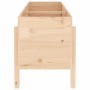 Arriate elevado de jardín madera maciza de pino 160x50x57 cm en Macetas y jardineras | Comprar online en Foru.es