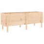 Arriate elevado de jardín madera maciza de pino 160x50x57 cm en Macetas y jardineras | Comprar online en Foru.es
