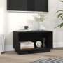 Mueble de TV de madera maciza de pino negro 60x35x35 cm de vidaXL, Muebles TV - Ref: Foro24-813828, Precio: 35,74 €, Descuent...