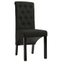 Sillas de comedor 2 unidades de tela negra de vidaXL, Sillas de comedor - Ref: Foro24-248991, Precio: 188,37 €, Descuento: %