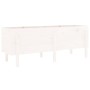 Arriate elevado de jardín madera maciza pino blanco 160x50x57cm en Macetas y jardineras | Comprar online en Foru.es