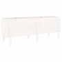 Arriate elevado de jardín madera maciza pino blanco 160x50x57cm en Macetas y jardineras | Comprar online en Foru.es