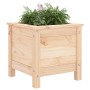 Jardinera madera maciza de pino 40x40x39 cm en Macetas y jardineras | Comprar online en Foru.es