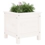 Jardinera madera maciza de pino blanco 40x40x39 cm en Macetas y jardineras | Comprar online en Foru.es