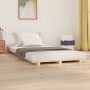 Estructura de cama madera maciza de pino 100x200 cm de vidaXL, Camas y somieres - Ref: Foro24-824553, Precio: 70,12 €, Descue...