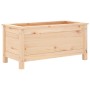 Jardinera madera maciza de pino 82,5x40x39 cm en Macetas y jardineras | Comprar online en Foru.es