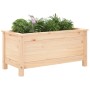 Jardinera madera maciza de pino 82,5x40x39 cm en Macetas y jardineras | Comprar online en Foru.es