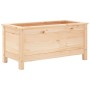 Jardinera madera maciza de pino 82,5x40x39 cm en Macetas y jardineras | Comprar online en Foru.es