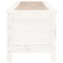 Arriate elevado de jardín madera de pino blanco 119,5x40x39 cm en Macetas y jardineras | Comprar online en Foru.es
