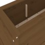 Arriate elevado de jardín madera pino marrón miel 119,5x40x39cm en Macetas y jardineras | Comprar online en Foru.es