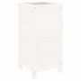 Jardinera madera maciza de pino blanco 40x40x78 cm en Macetas y jardineras | Comprar online en Foru.es