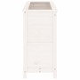 Arriate elevado de jardín madera de pino blanco 119,5x40x78 cm en Macetas y jardineras | Comprar online en Foru.es
