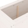 Arriate elevado de jardín madera de pino blanco 119,5x40x78 cm en Macetas y jardineras | Comprar online en Foru.es