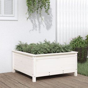 Jardinera madera maciza de pino blanco 82,5x82,5x39 cm en Macetas y jardineras | Comprar online en Foru.es