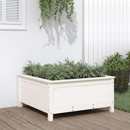 Jardinera madera maciza de pino blanco 82,5x82,5x39 cm en Macetas y jardineras | Comprar online en Foru.es