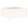 Jardinera madera maciza de pino blanco 82,5x82,5x39 cm en Macetas y jardineras | Comprar online en Foru.es