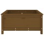 Jardinera madera maciza de pino marrón miel 82,5x82,5x39 cm en Macetas y jardineras | Comprar online en Foru.es