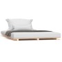 Estructura de cama madera maciza de pino 135x190 cm de vidaXL, Camas y somieres - Ref: Foro24-824608, Precio: 95,47 €, Descue...