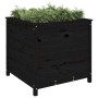 Jardinera madera maciza de pino negro 82,5x82,5x78 cm en Macetas y jardineras | Comprar online en Foru.es