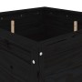 Jardinera madera maciza de pino negro 82,5x82,5x78 cm en Macetas y jardineras | Comprar online en Foru.es