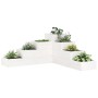Jardinera 4 niveles madera maciza de pino blanca 80,5x79x36 cm en Macetas y jardineras | Comprar online en Foru.es