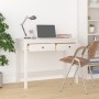 Escritorio con cajones madera maciza de pino blanco 100x50x78cm de vidaXL, Escritorios - Ref: Foro24-824644, Precio: 117,93 €...