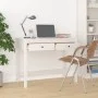 Escritorio con cajones madera maciza de pino blanco 100x50x78cm de vidaXL, Escritorios - Ref: Foro24-824644, Precio: 118,39 €...
