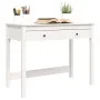 Escritorio con cajones madera maciza de pino blanco 100x50x78cm de vidaXL, Escritorios - Ref: Foro24-824644, Precio: 118,39 €...
