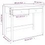 Escritorio con cajones madera maciza de pino negro 100x50x78 cm de vidaXL, Escritorios - Ref: Foro24-824647, Precio: 124,84 €...