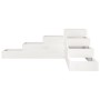 Jardinera 4 niveles madera maciza pino blanca 106x104,5x36 cm en Macetas y jardineras | Comprar online en Foru.es